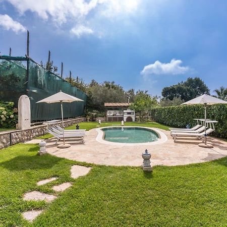 Villa Mimosa Rustic Elegance Views & Pool Massa Lubrense Exteriör bild