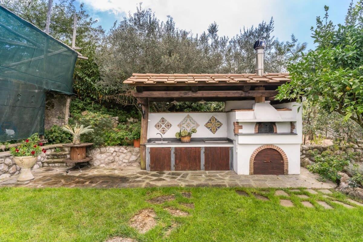 Villa Mimosa Rustic Elegance Views & Pool Massa Lubrense Exteriör bild