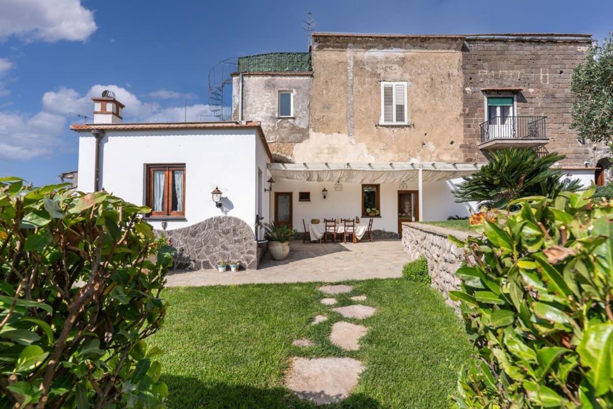 Villa Mimosa Rustic Elegance Views & Pool Massa Lubrense Exteriör bild