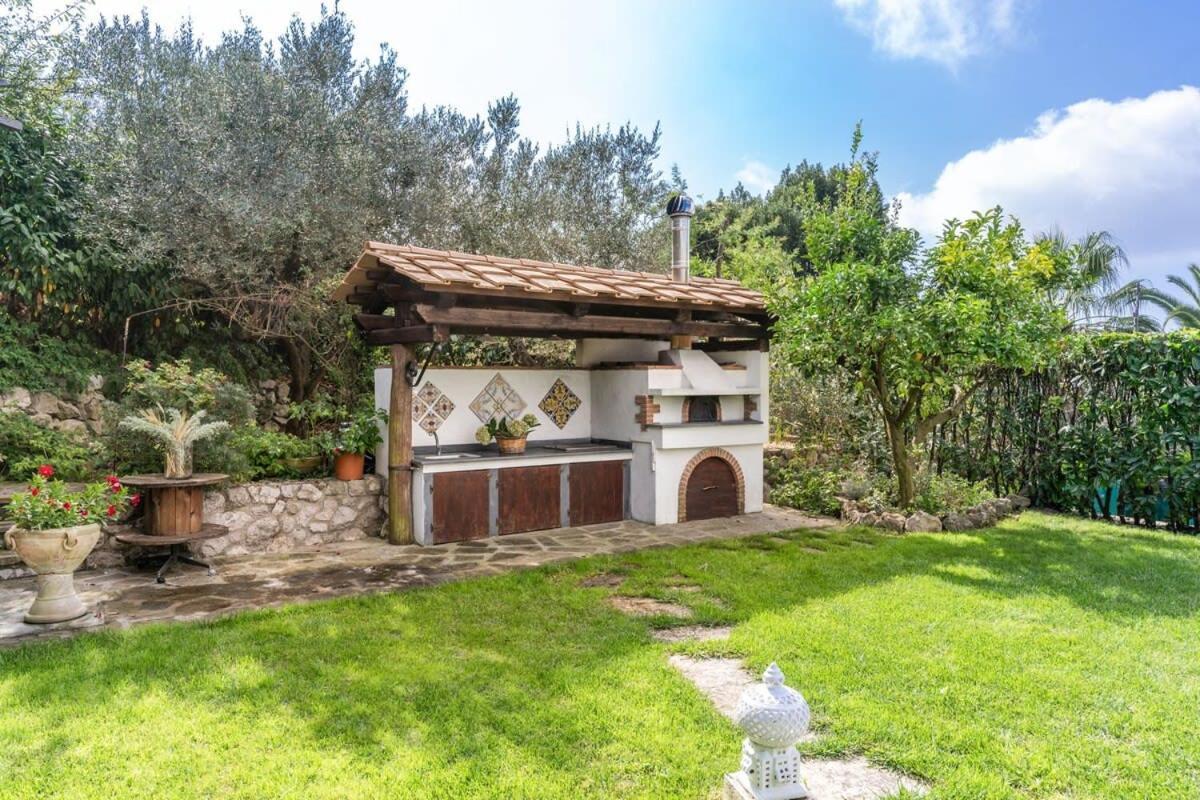 Villa Mimosa Rustic Elegance Views & Pool Massa Lubrense Exteriör bild