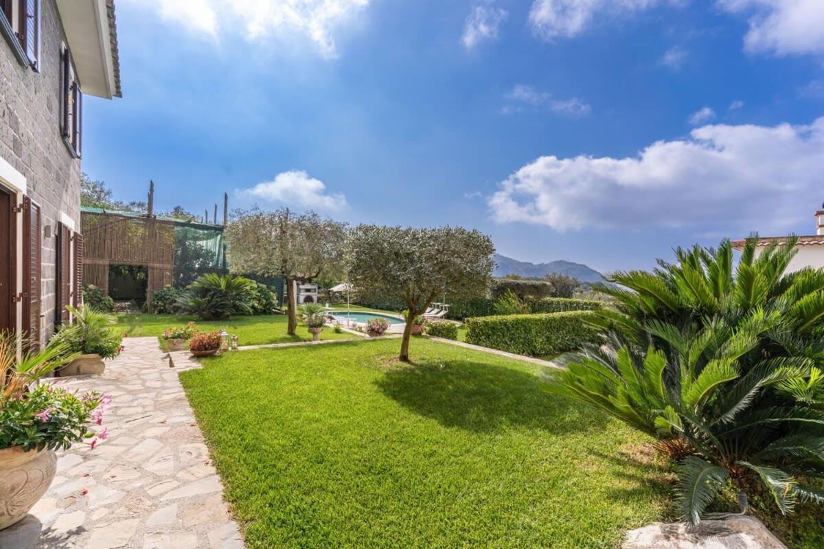 Villa Mimosa Rustic Elegance Views & Pool Massa Lubrense Exteriör bild